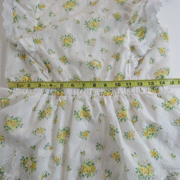 Knit Works Sleeveless Ruffle A-Line Dress, Big Girl's Size16.5 Plus Yellow Rose - Picture 12 of 12